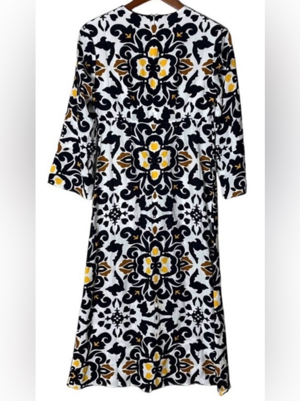 🌼 Boden Bold Floral Geometric Dress – Size 2 (Like New) - Picture 3 of 4